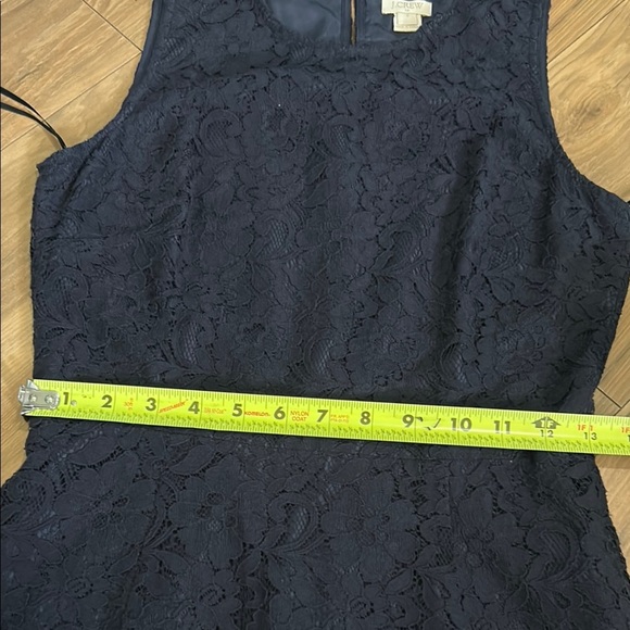 J. Crew Blue Sheath Midi Dress Sleeveless Crew Neck - Picture 6 of 16